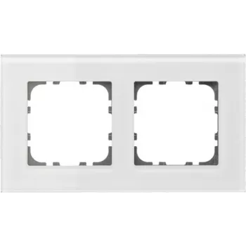 MDT BE-GTR2W.01 Moldura de vidro para programas de 55 mm 2 módulos, branco (BE-GTR2W.01)