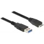 Cabo USB DeLOCK 85076 USB 3.2 Gen 1 5m USB A Micro-USB B preto