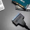 Cabo adaptador SATA para USB-A 3.0 Akyga AK-CA-86 para unidades de 2,5 polegadas, 0,3 m, preto