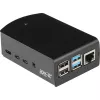 JOY-IT RPI CASE ALU06 - caixa para Raspberry Pi 4, alumínio, preto (RB-ALUCASEP4+06)