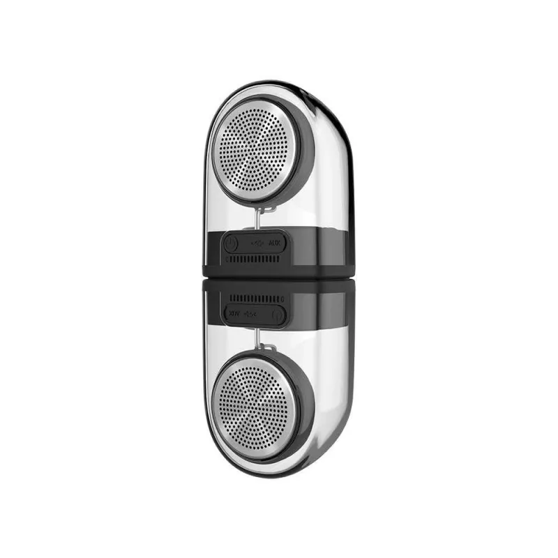 Altifalante portátil Devia Crystal series TWS, preto