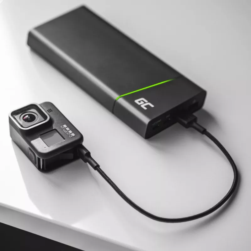 Cabo USB Green Cell KABGC19 USB 2.0 2 m USB A USB C preto