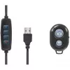 LogiLink Tripé com anel de luz para smartphone com disparador remoto para smartphones de 10,16 cm - 17,78 cm (4 - 17,80cm (7)), - 1 unidade (AA0152)