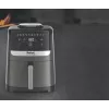 Fritadeira Tefal Easy Fry Silence EY551HE0 Individual 5 L Autónoma Fritadeira de ar quente Preto, Cinzento, Aço inoxidável