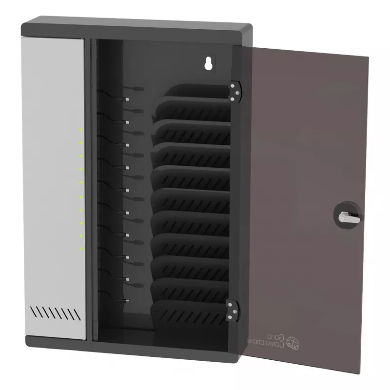 Good Connections armário de carregamento de parede para 11 dispositivos, USB-C, porta 30W