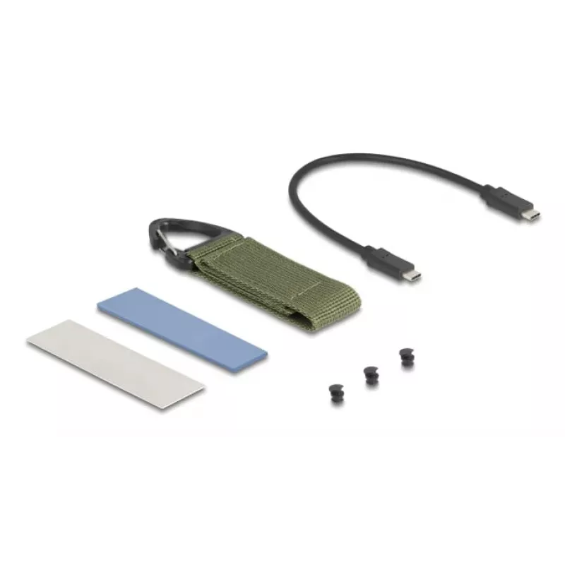 Caixa para SSD DeLOCK 42033 Cinzento M.2 PCI Express 40 Gbit/s