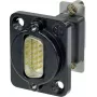 Adaptador D-SUB Neutrik conector macho D-SUB 15 polos - conector fêmea D-SUB 15 polos NADB15MF-B 1 unid. (NADB15MF-B)