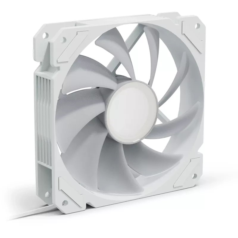 Ventoinha de caixa SHARKOON SHARK Mirror RGB PWM 120mm Branco