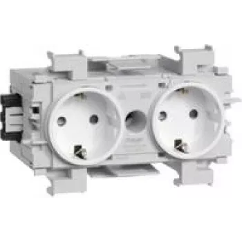 HAGER GS20019016 tomada dupla tecnologia de encaixe/aperto Wago (GS20019016)