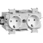 HAGER GS20019016 tomada dupla tecnologia de encaixe/aperto Wago (GS20019016)
