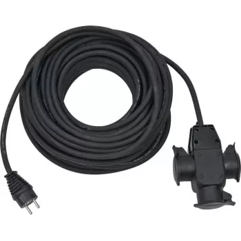Extensão de energia Brennenstuhl 1167820301 25m 3 tomadas AC exterior preto