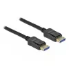 Cabo DisplayPort Delock - DisplayPort (M) a DisplayPort (M) - DisplayPort 2.0 - 3,0 m - Suporta 10K 60 Hz (10.240 x 4320) - preto (80263)