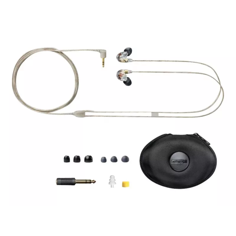 Shure SE535 headset com fios in-ear palco/estúdio transparente