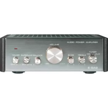 Amplificador Renkforce E-SA9 2 x 12 W amplificador estéreo integrado, unidade de áudio doméstica compacta