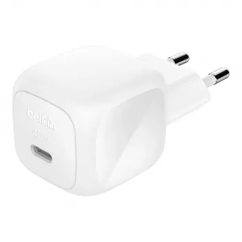 Carregador de interior Belkin WCA013kqWH universal carregamento rápido USB Type-C 1 conector branco