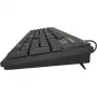 Teclado KeySonic KSK-8008U-IP escritório/home office USB preto