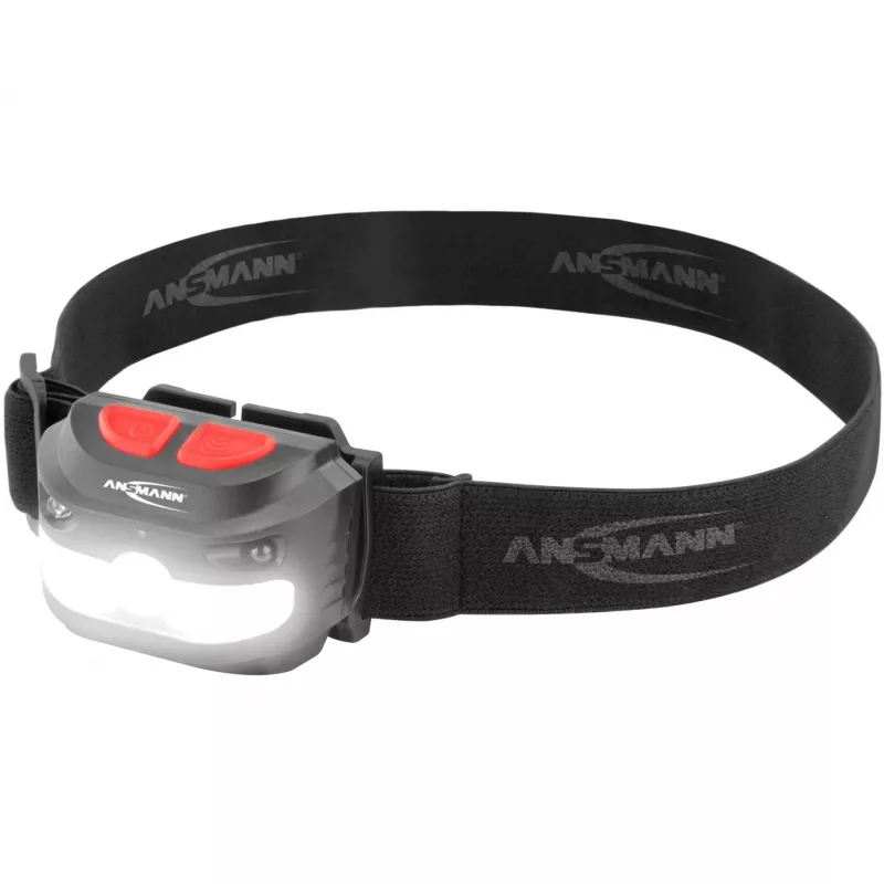 Lanterna frontal Ansmann HD250RS preta COB LED 4W IP54