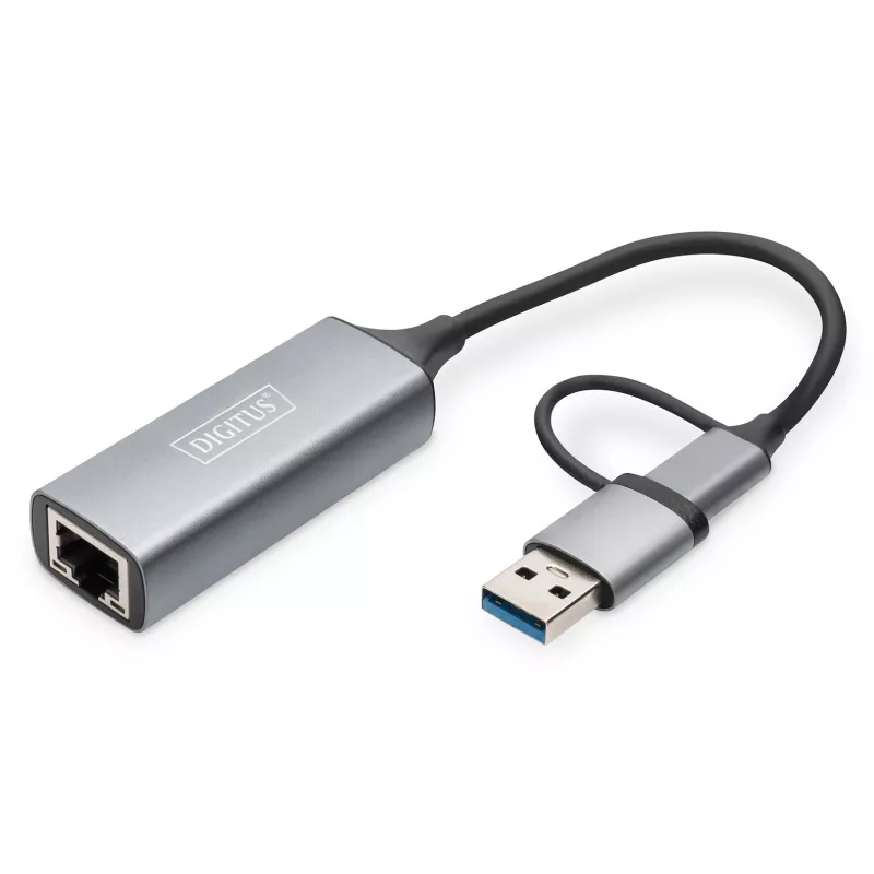 Adaptador USB Type-C Gigabit Ethernet Digitus DN-3028