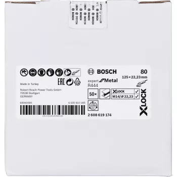 Acessório para ferramenta rotativa Bosch 2 608 619 174 disco de corte/lixa de aço