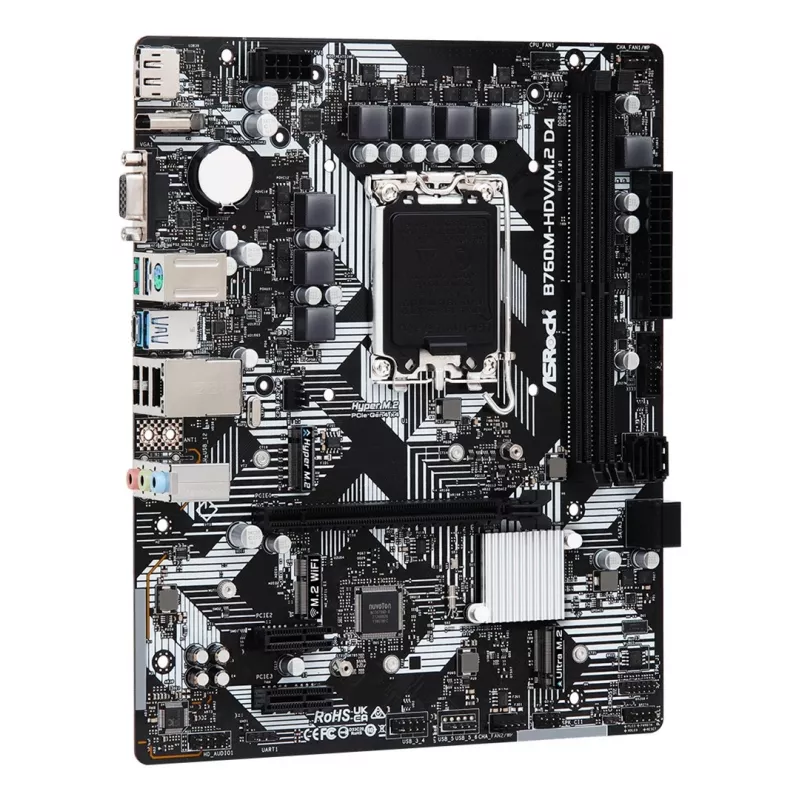 Placa-mãe ASRock B760M-HDV/M.2 D4 DDR4 LGA 1700 Micro-ATX