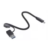 Caixa M.2 SSD Unitek uDrive Cinzento — M.2 (2230/2242/2260/2280), NVMe/SATA III, USB-C 10 Gbit/s, alumínio