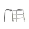Andarilho VITEA CARE PPC013VC — andarilho de alumínio com 4 rodas, altura ajustável 81,5–91,5 cm, rodas de 8 cm, largura 550 mm, peso máx. do utilizador 110 kg