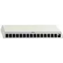 Patch panel Rutenbeck PP-UM A-12 12 portas para montagem à superfície, branco puro