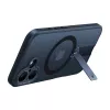 Capa de proteção Torras Pstand Spin para iPhone 16 Plus – preto, suporte dobrável, proteção fina