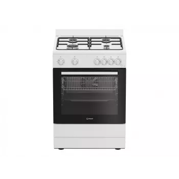 INDESIT Fogão | I6G5KCW | Tipo de placa Gás | Tipo de forno Elétrico | Branco | Largura 60 cm | Função de grelhador | Profundidade 60 cm | 72 L