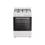INDESIT Fogão | I6G5KCW | Tipo de placa Gás | Tipo de forno Elétrico | Branco | Largura 60 cm | Função de grelhador | Profundidade 60 cm | 72 L
