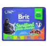 BRIT Premium Cat Sterilised Plate - Alimento húmido para gatos - 12x100g