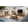Móvel RTV Cama 4D OVO 180x38xH53 carvalho/betão
