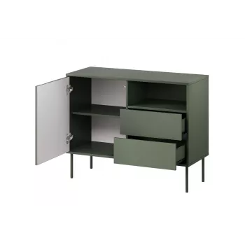 Cómoda 1D2S TRESSE 100x40x75 verde mate