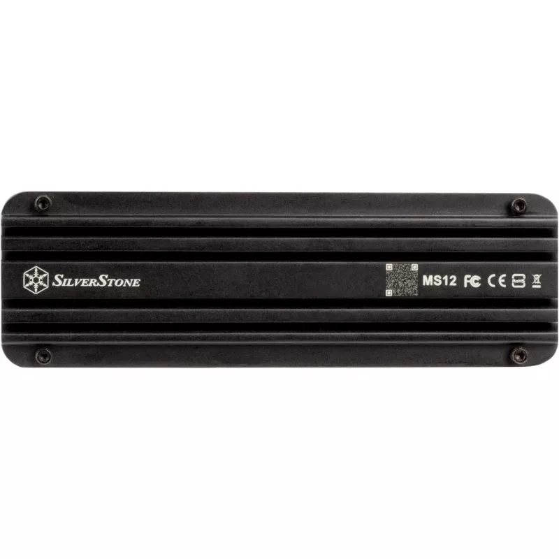 Caixa para SSD Silverstone MS12 preta M.2
