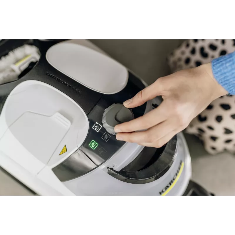 Limpa-vapores cilíndrico Kärcher SC 5 EasyFix IRON 1,5 l 2250 W preto, branco