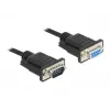 Cabo série DeLOCK 86598 preto 5m RS-232 Sub-D9