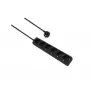 Extensão elétrica helos CLASSIC 6 tomadas, preto, 1,5 m cabo
