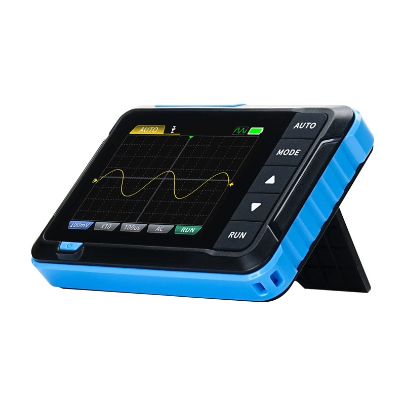 Osciloscópio mini portátil 2-em-1 e gerador de sinal Fnirsi DSO510 — largura de banda 100 MHz, taxa de amostragem 1 GS/s