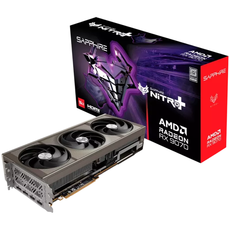 Placa gráfica SAPPHIRE NITRO+ Radeon RX 9070 16GB GDDR6