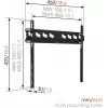 Vogels | Suporte de parede | MA3000-A | Fixo | 32-55 polegadas | Capacidade máxima 60 kg | preto