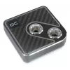 Bloco de água Alphacool Core 1 Aurora Carbon Brass Copper Nickel Black 72mm