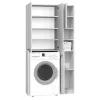 Armário de casa de banho Top-E-Shop MARPOL DD BI – independente, branco, 10 prateleiras