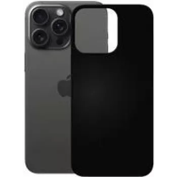 Capa soft TPU PEDEA para iPhone 15 Pro Max, preto (50160982)
