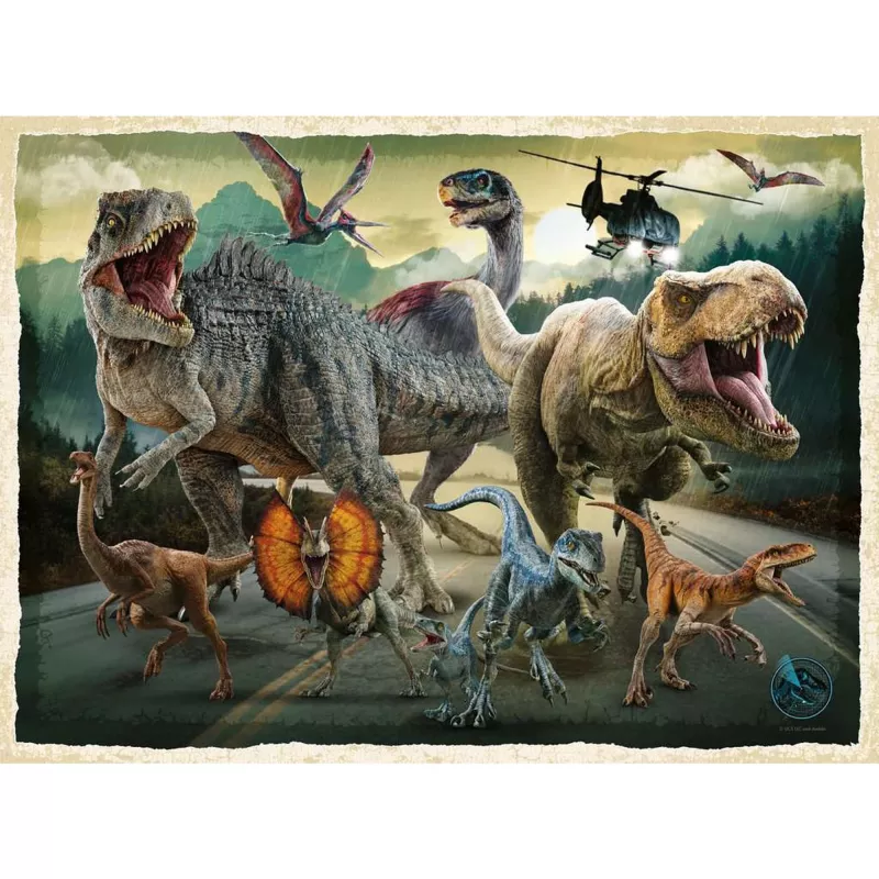 Puzzle infantil Ravensburger Jurassic World Life Finds a Way – 200 peças