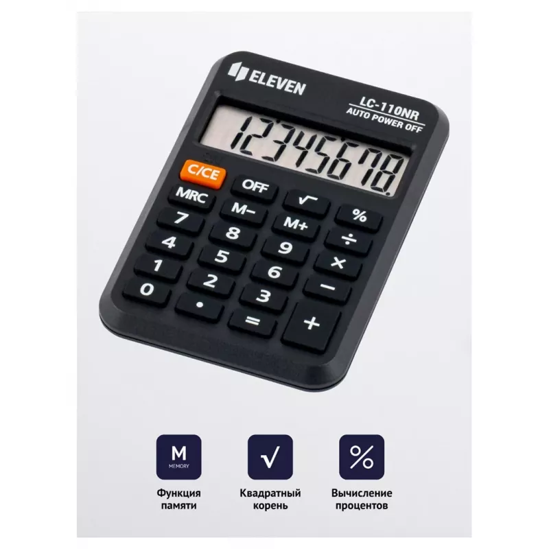 Calculadora de bolso Eleven LC-110NR (EU)