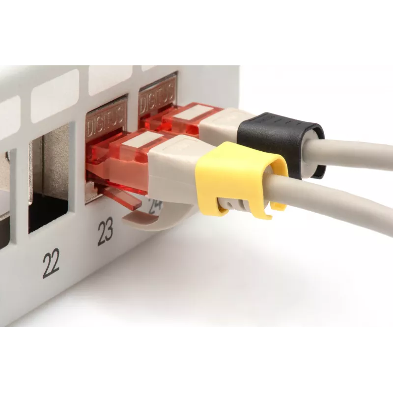 Clipe de codificação de cores Digitus A-CC-M várias cores PVC 100 unidades