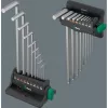 Wera 05022102001 conjunto de chaves sextavadas, forma L, métrico, 9 peças