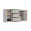 Cómoda com 2 portas e 3 gavetas, cor caxemira
