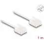 Cabo de rede DeLOCK RJ45 Cat.6 UTP ultra fino 1 m branco