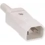 Ficha de rede IEC-C14 Bachmann 915.271 branco